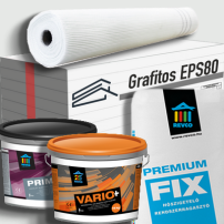 Revco grafitos hőszigetelő rendszer vakolattal 20 cm